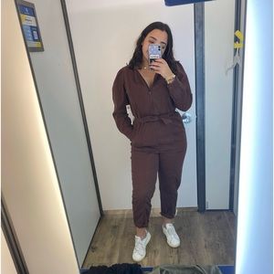 OLD NAVY Brown Jumpsuit Size Medium